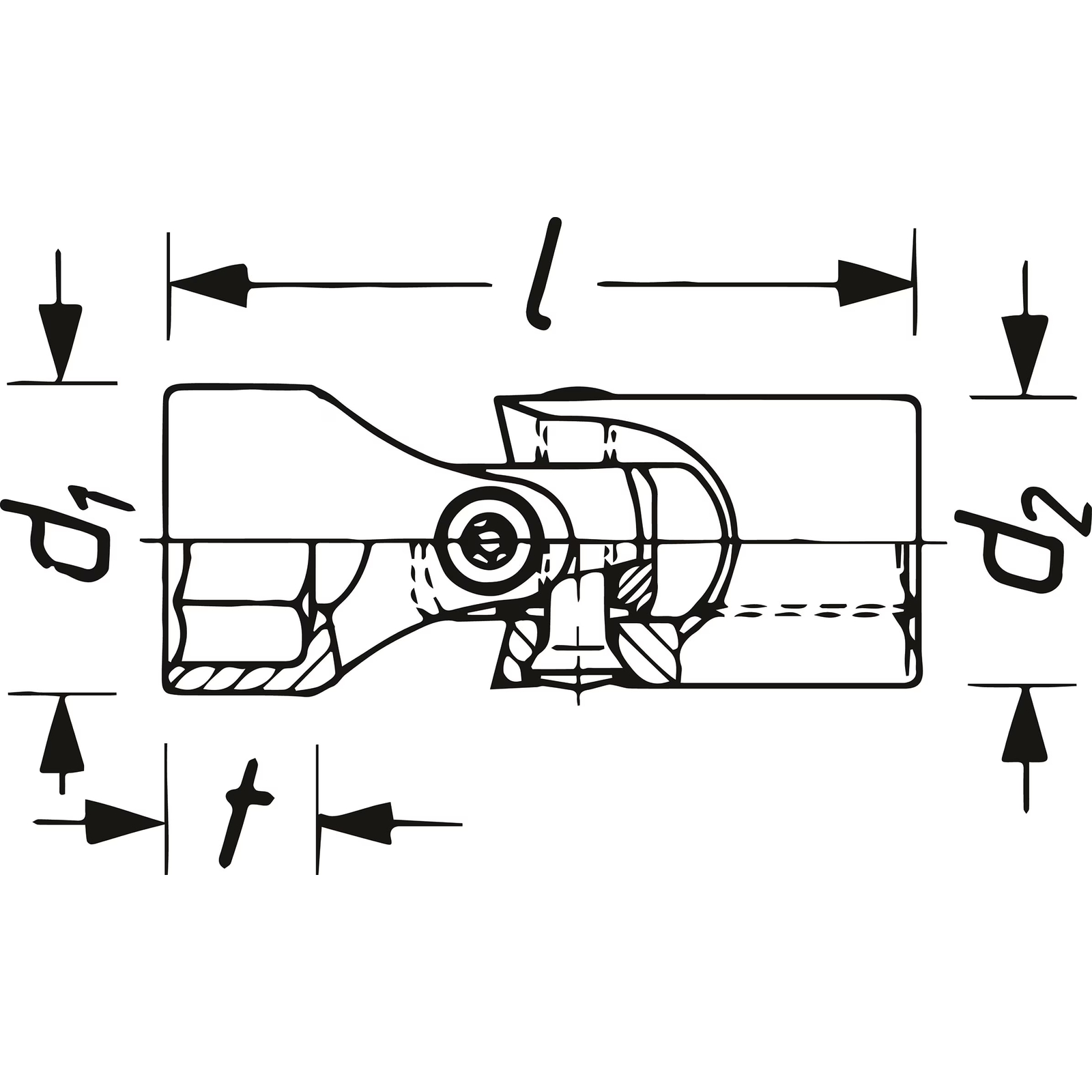Douille articulée 10 mm carré creux 3/8" avec cardan HAZET - 880G-10