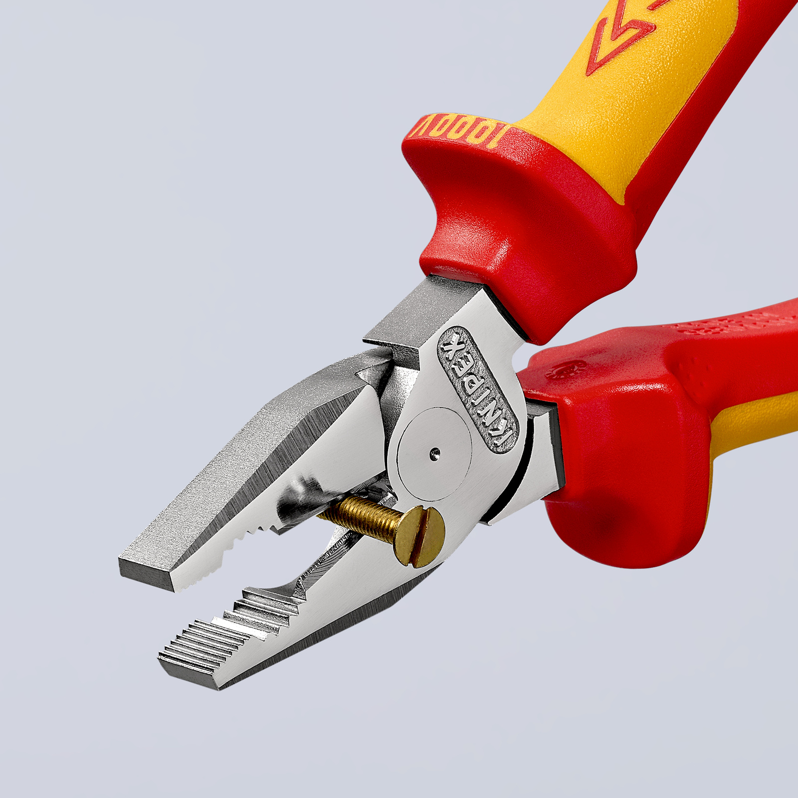 Pince universelle à forte démultiplication 180mm - Bi-matière - Chromée - 1000V KNIPEX - 0206180