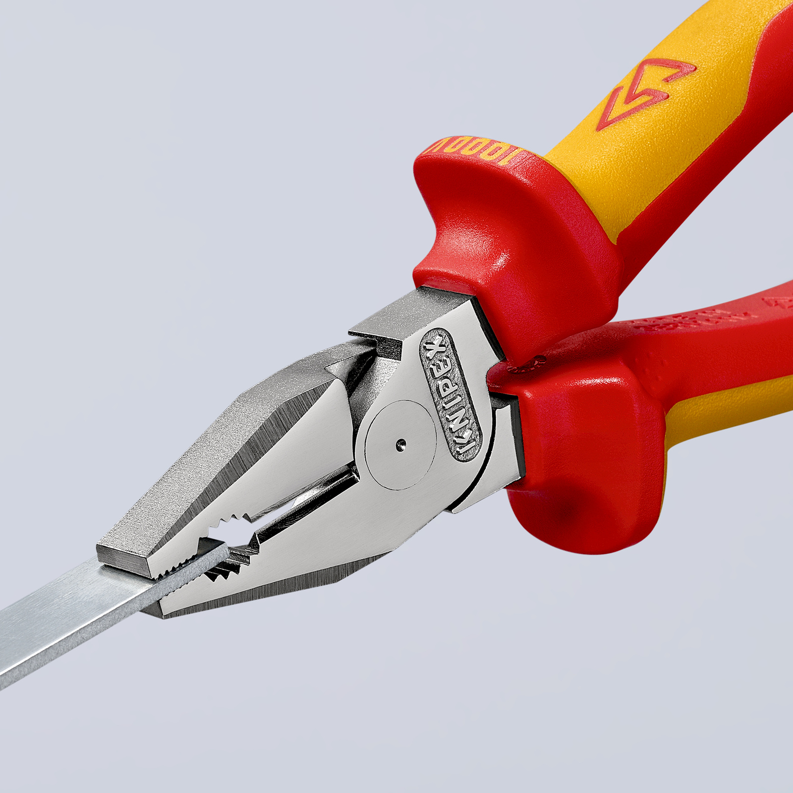 Pince universelle à forte démultiplication 180mm - Bi-matière - Chromée - 1000V KNIPEX - 0206180