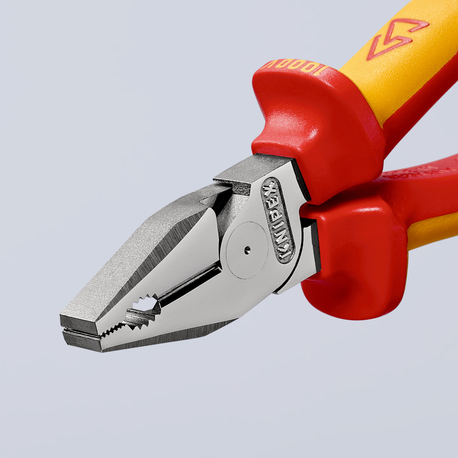 Pince universelle à forte démultiplication 180mm - Bi-matière - Chromée - 1000V KNIPEX - 0206180