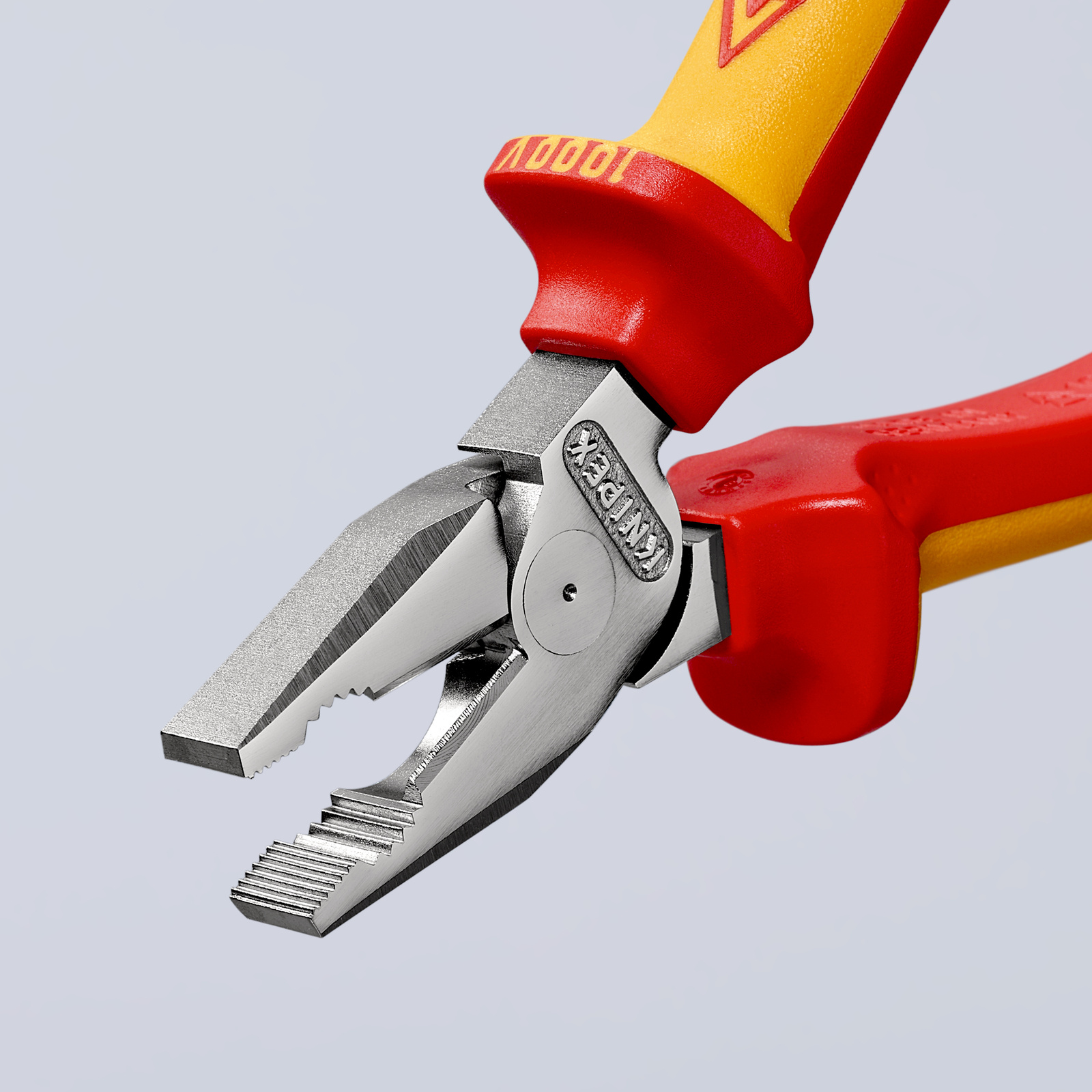 Pince universelle à forte démultiplication 180mm - Bi-matière - Chromée - 1000V KNIPEX - 0206180