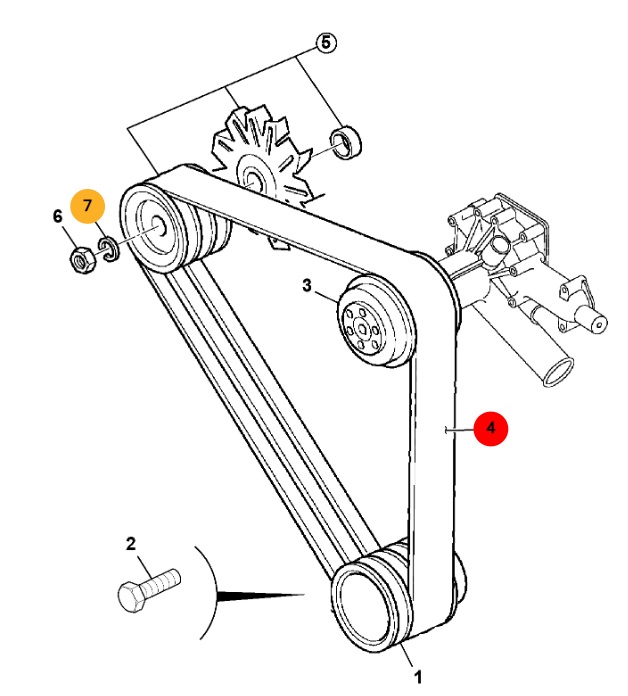 COURROIE COMPATIBLE JCB 02/802236