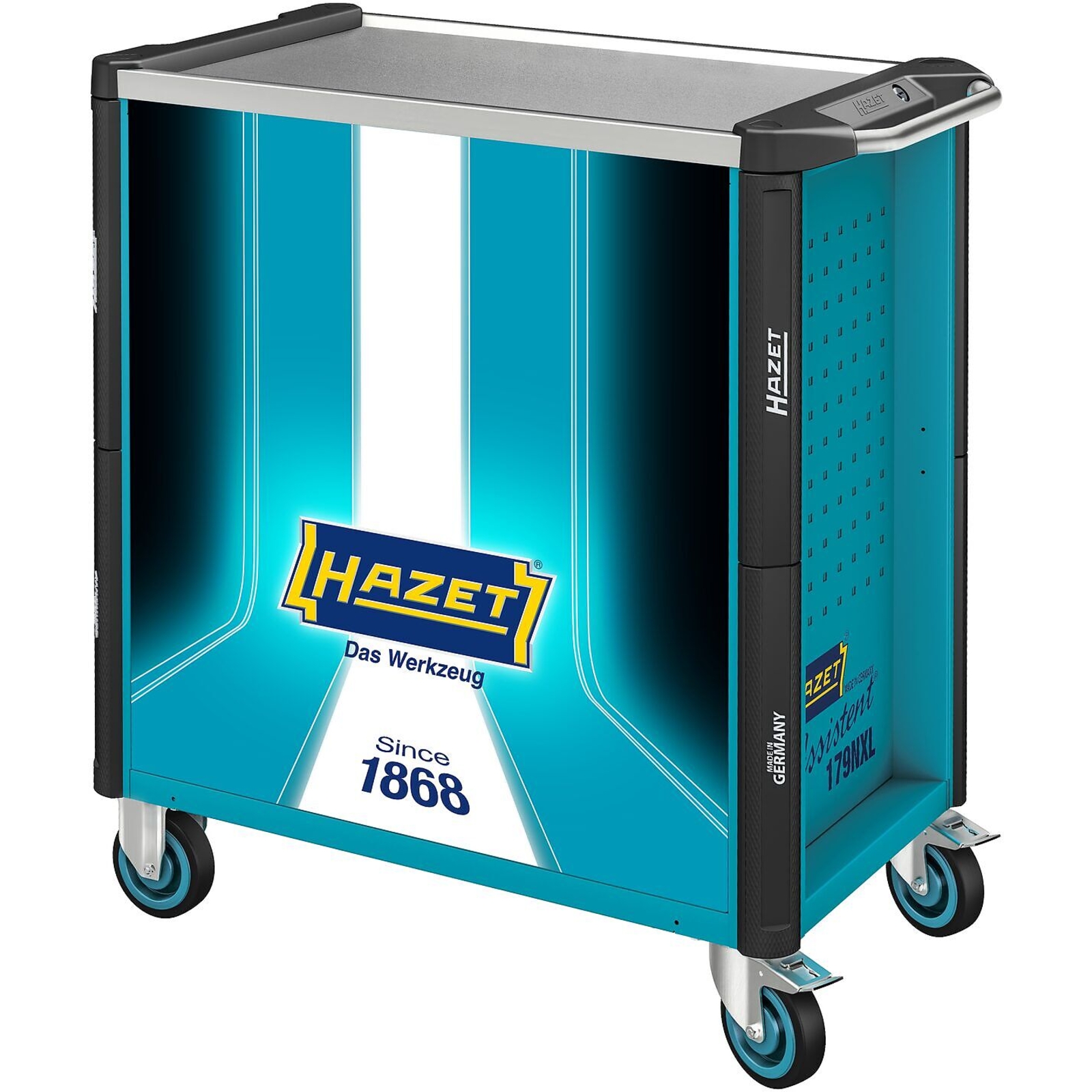 Servante d’atelier édition spéciale 8 tiroirs acier inoxydable 959 x 518 mm HAZET - 179NXL-8S1