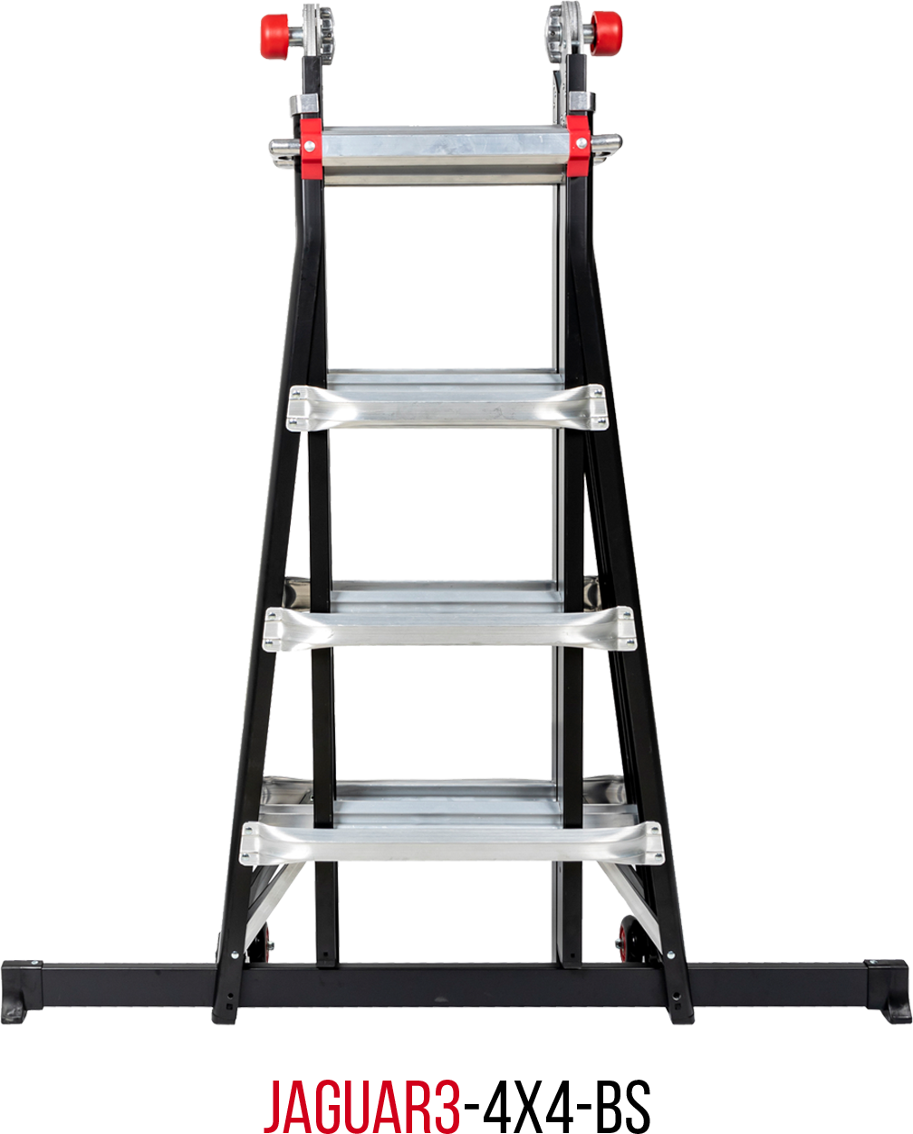 ÉCHELLE ARTICULÉE TÉLESCOPIQUE JAGUAR3 4x4 HELDER PRO AVEC BARRE STABILISATRICE - JAG3-4x4BS
