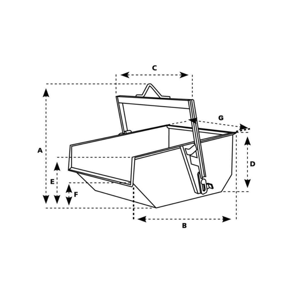 Benne auto basculante A-300D / 3000 L - IMER - 070203A300D