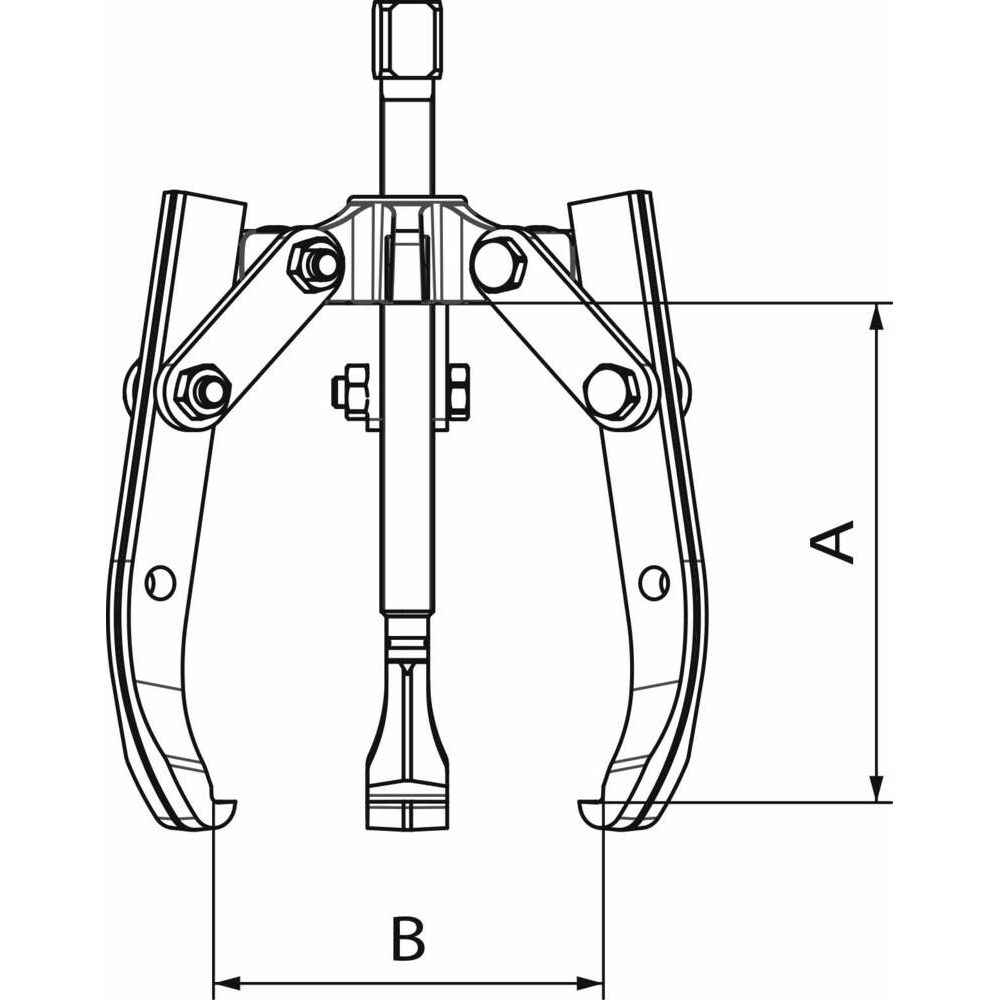 Extracteur 3 griffes 120mm 1T auto centrant DRAKKAR - 09358