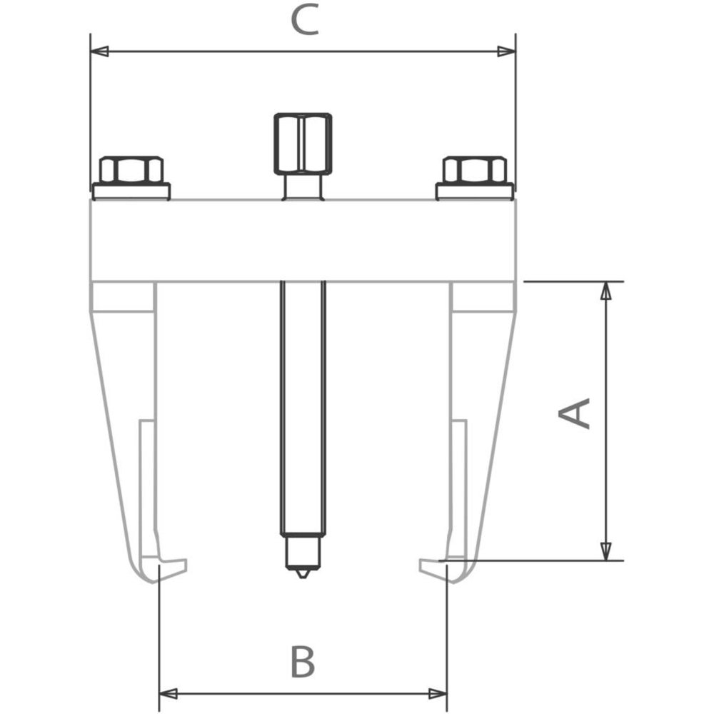 Extracteur 2 griffes intérieur/extérieur 25 à 80mm 2T DRAKKAR - 09170
