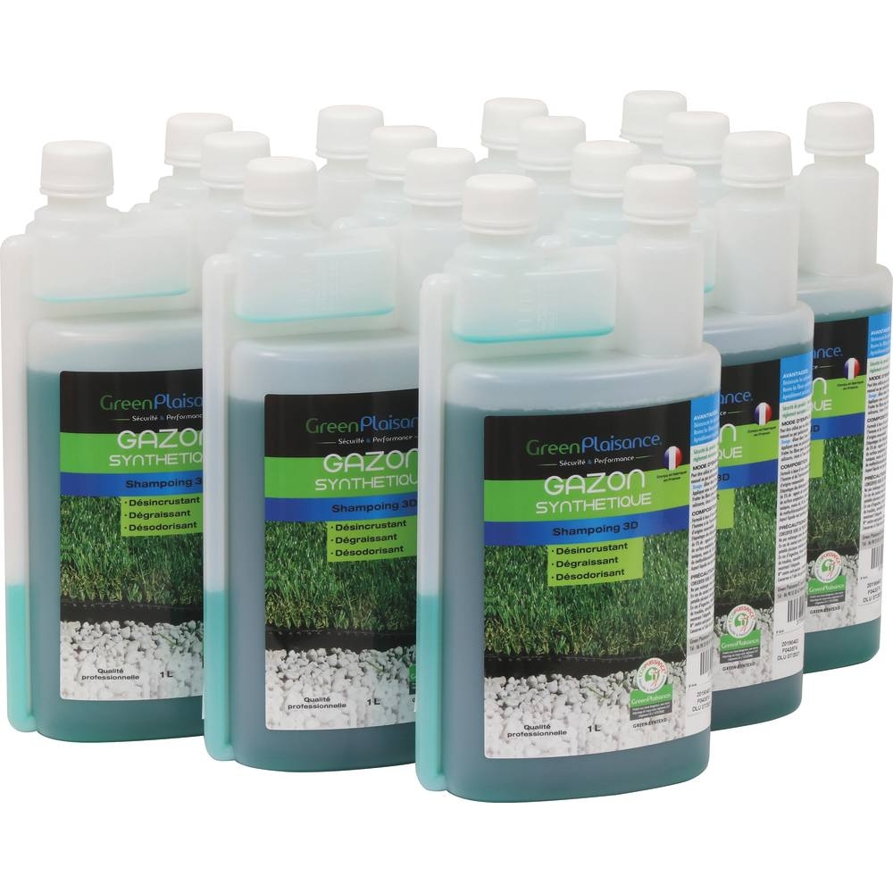 Shampoing concentré pour gazon synthétique - bidon de 1L avec bouchon doseur GREEN PLAISANCE - 09942