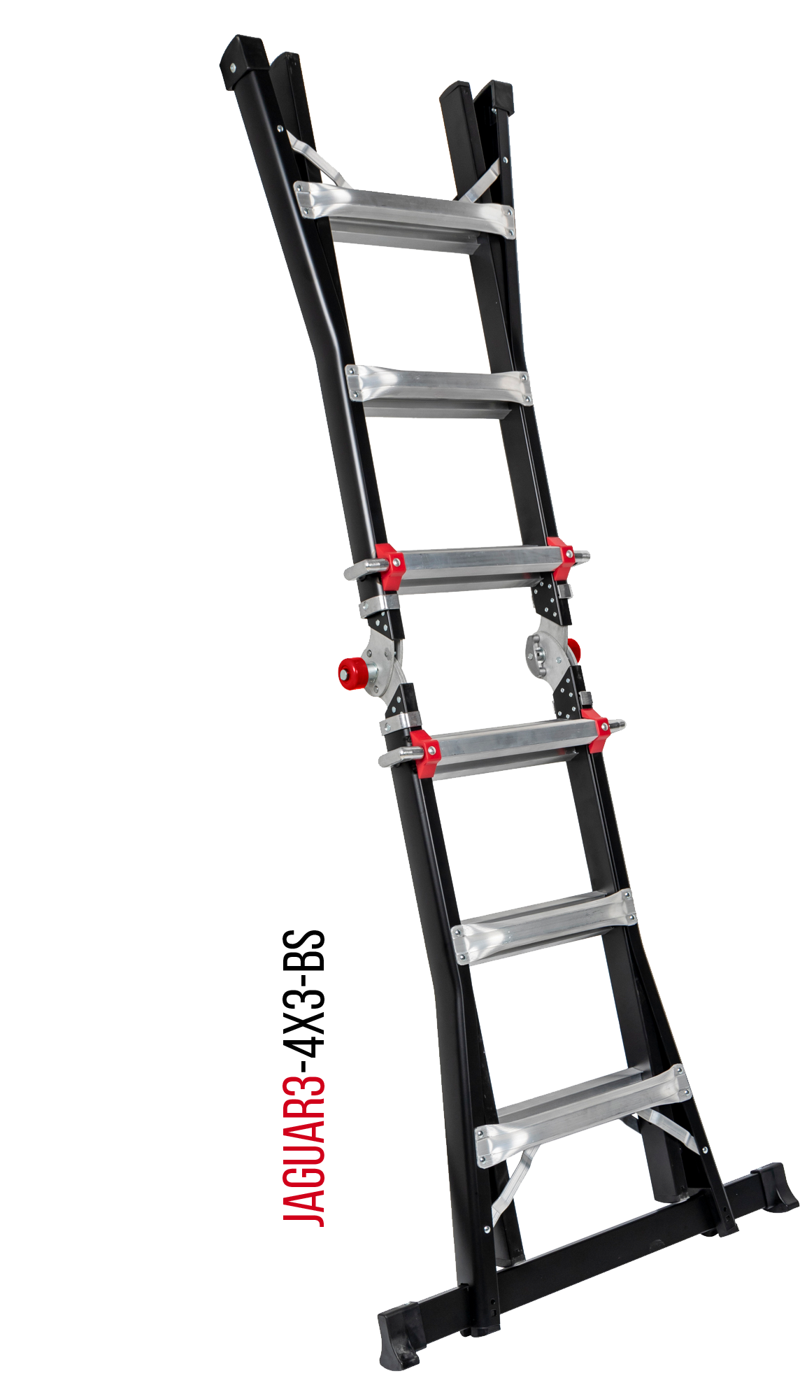 ÉCHELLE ARTICULÉE TÉLESCOPIQUE JAGUAR3 4x3 HELDER PRO AVEC BARRE STABILISATRICE - JAG34x3BS