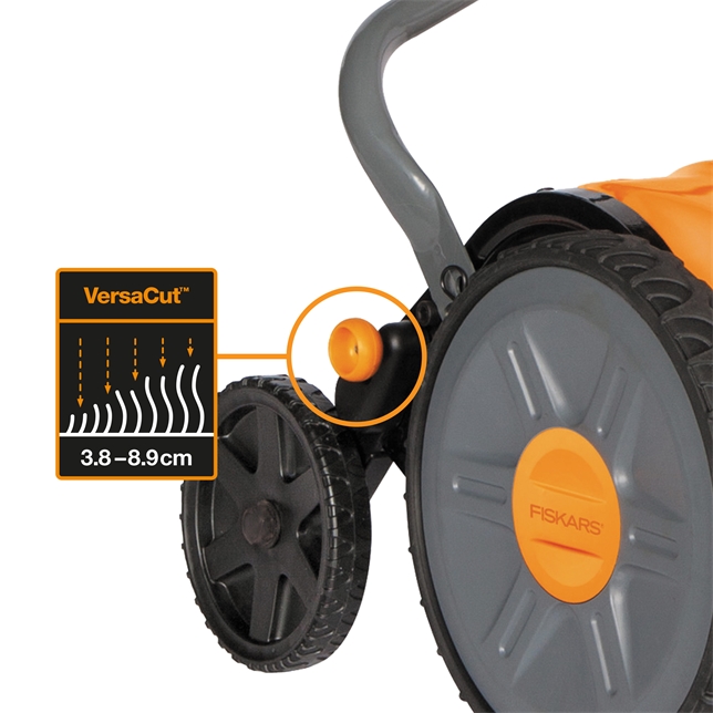 Tondeuse à main FISKARS Staysharp hauteur de coupe 10 cm 1015649