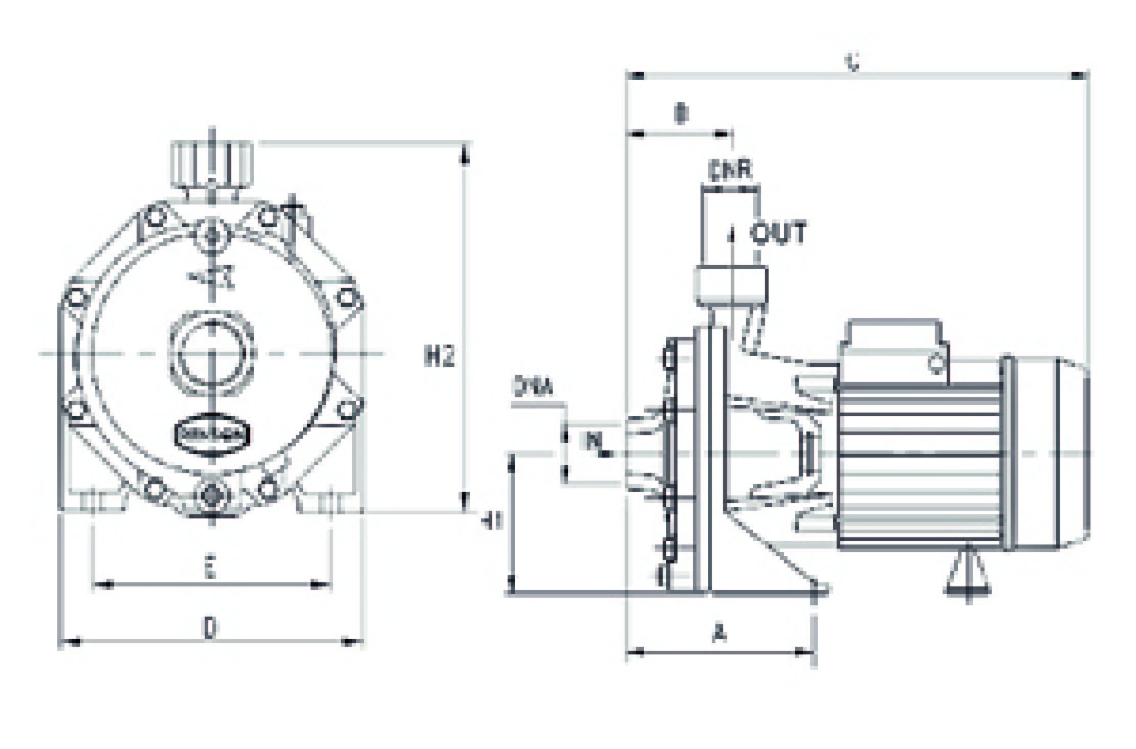 POMPE 230V FONTE 1,1KW BICELLULAIRE - CB160 - RENSON - 101645
