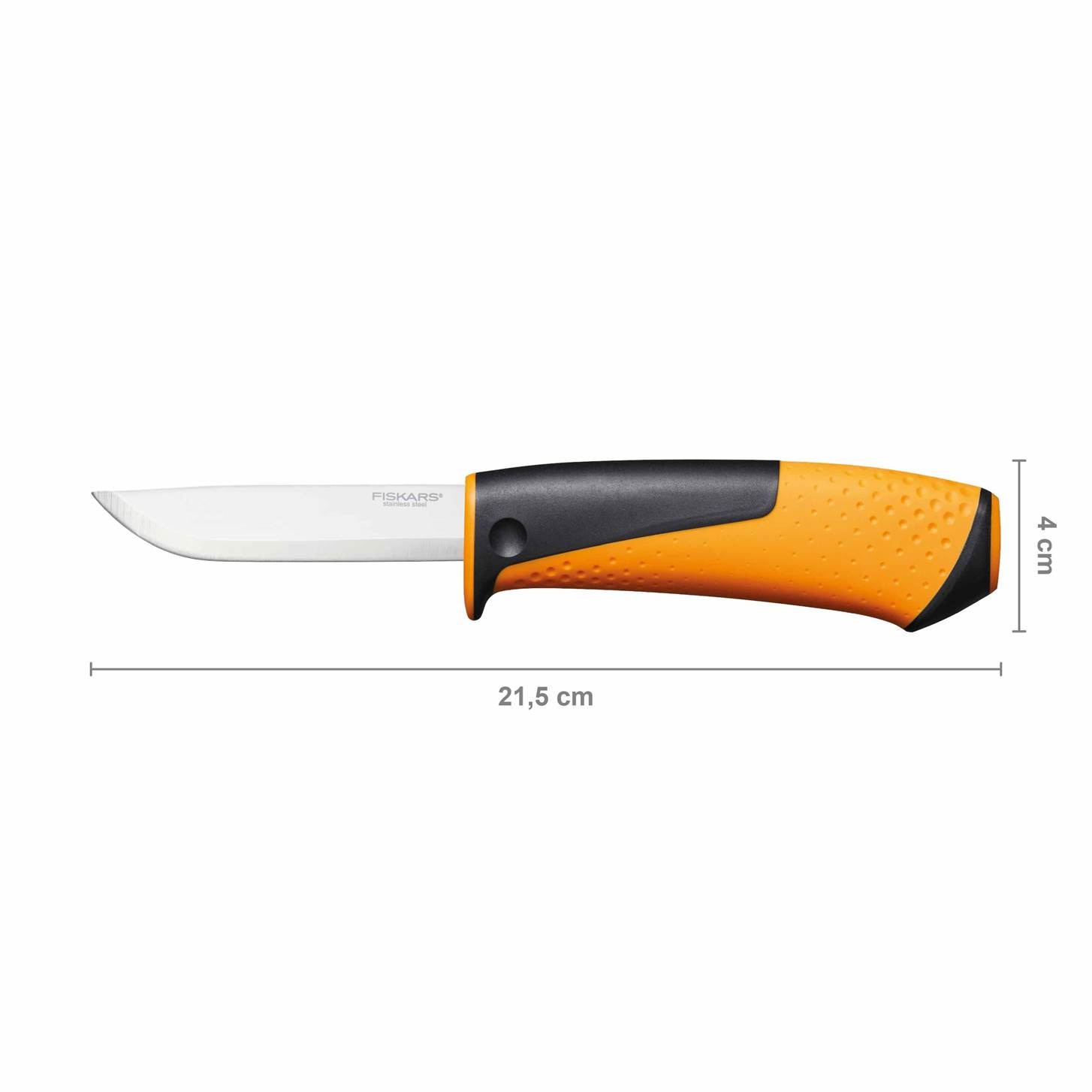 Couteau bricolage multi-usages  Fourreau avec aiguiseur intégré - surface de frappe  FISKARS - 1023618
