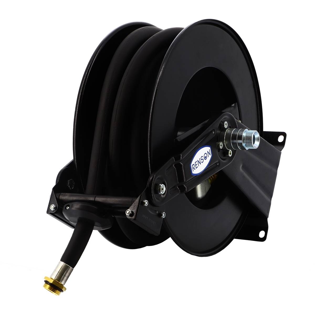ENROULEUR ACIER POUR GASOIL EQUIPE FLEXIBLE 10M EN 3/4'' - RENSON - 104930