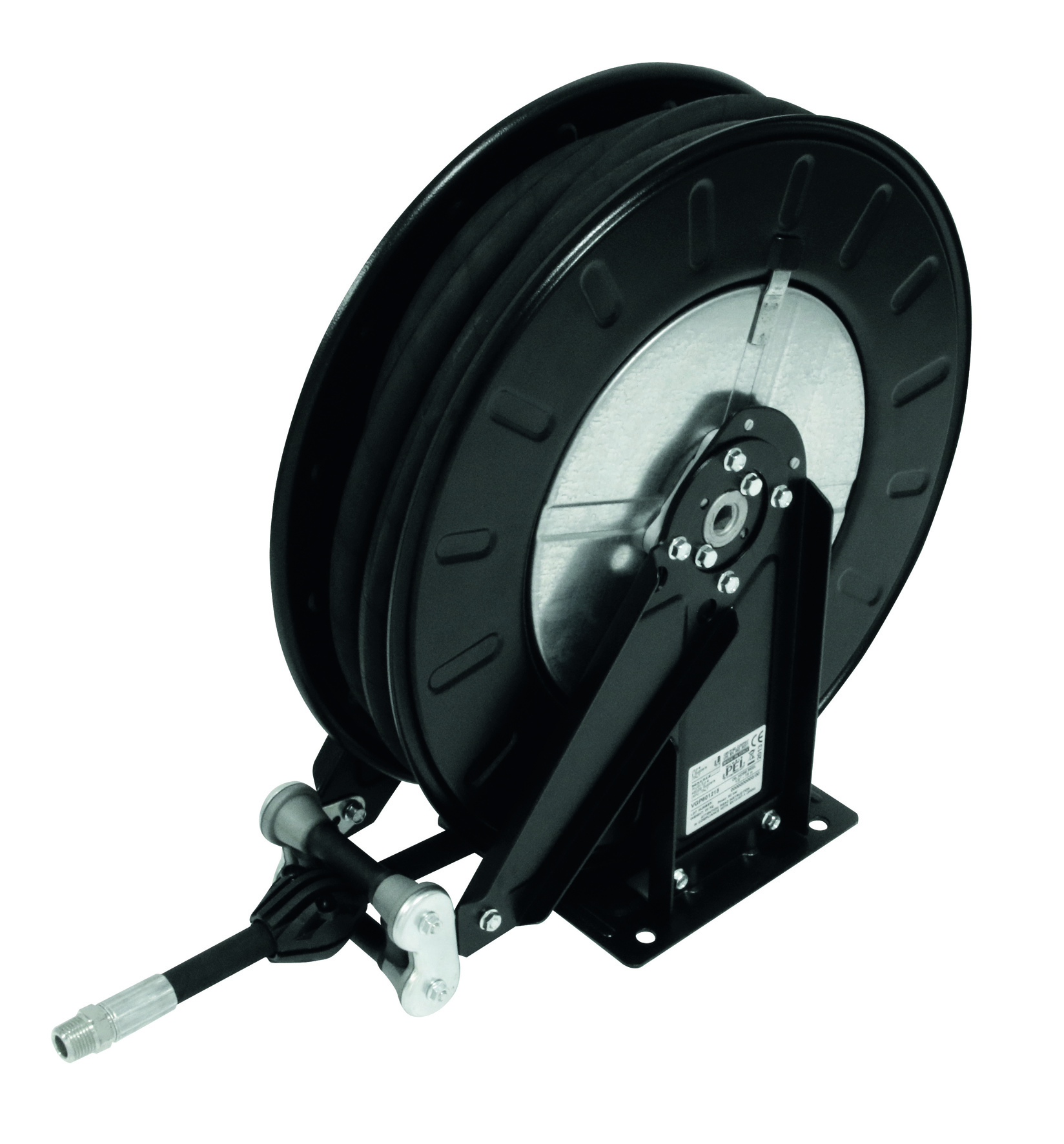 Enrouleur automatique huiles carrossé fermé - 12 m de flexible caoutchouc DN 15 CEMO - 10558