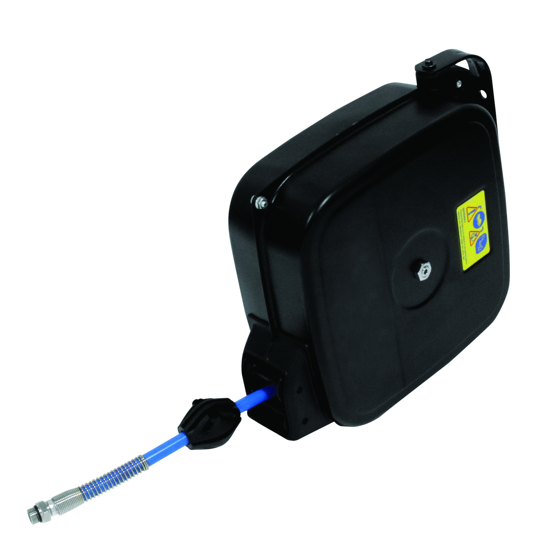 Enrouleur automatique air comprimé carrossé PE fermé - 10 m de flexible caoutchouc CEMO - 10883