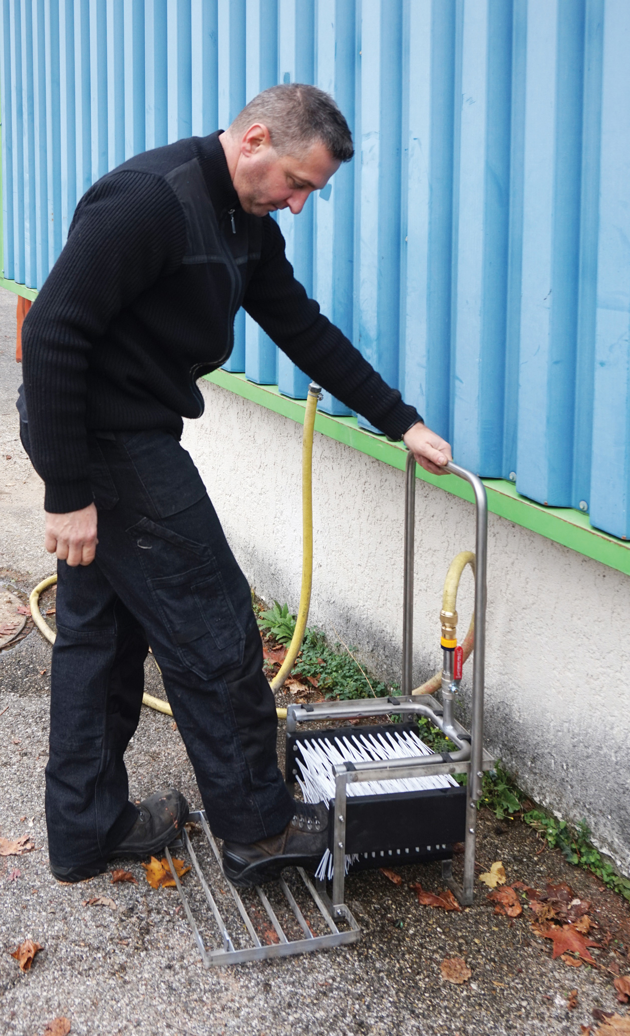 Nettoyeur de bottes acier inox CEMO - 10588