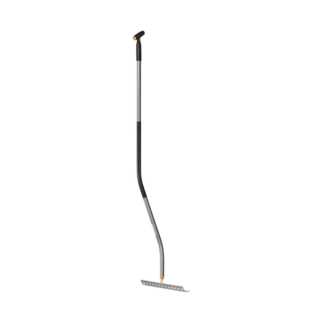 RATEAU DE JARDIN 14 DENTS ERGONOMIC A MANCHE COURBE FISKARS - 1077112