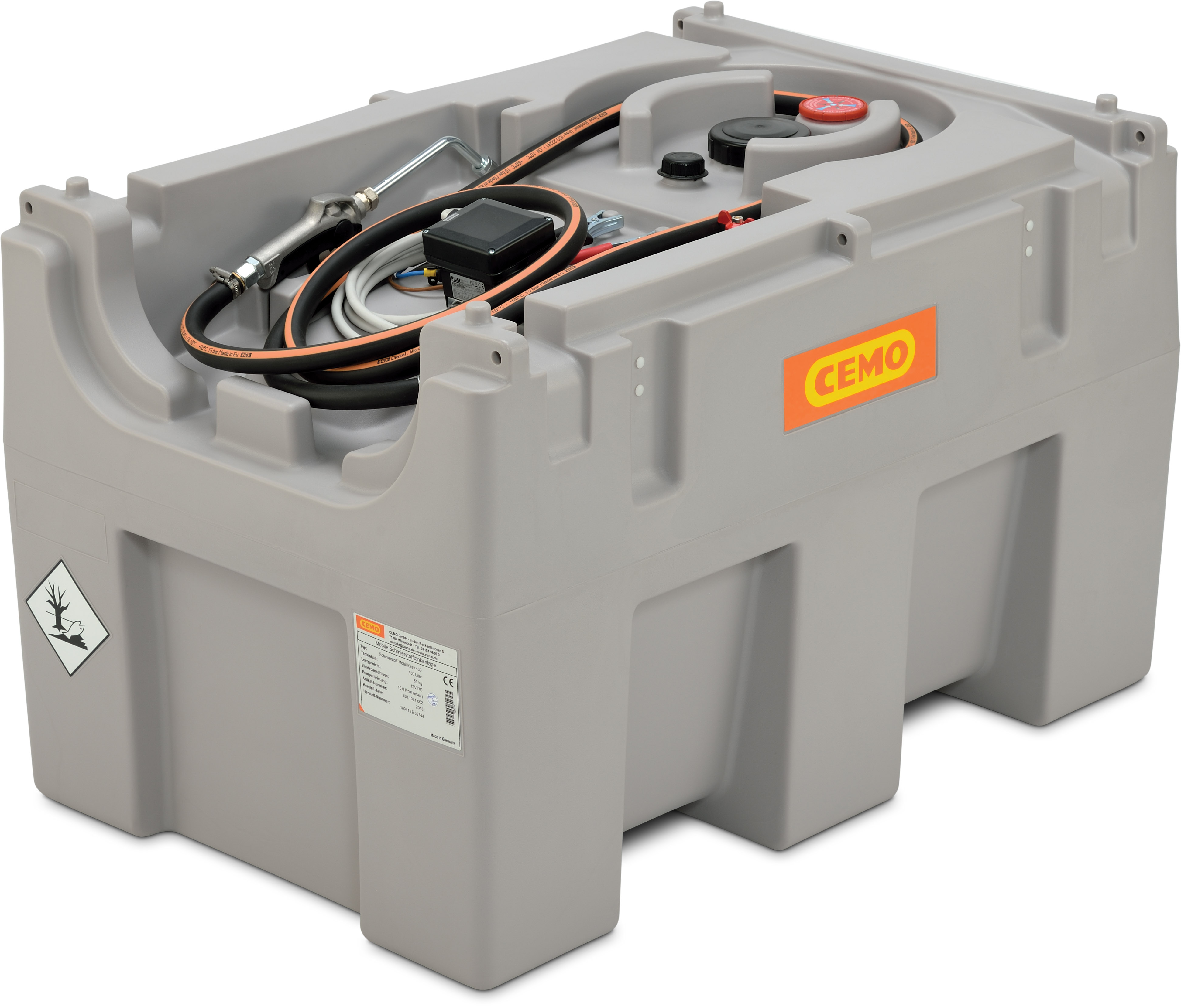 LUB Easy Mobil 200, pompe 12 V, pistolet simple CEMO - 10752