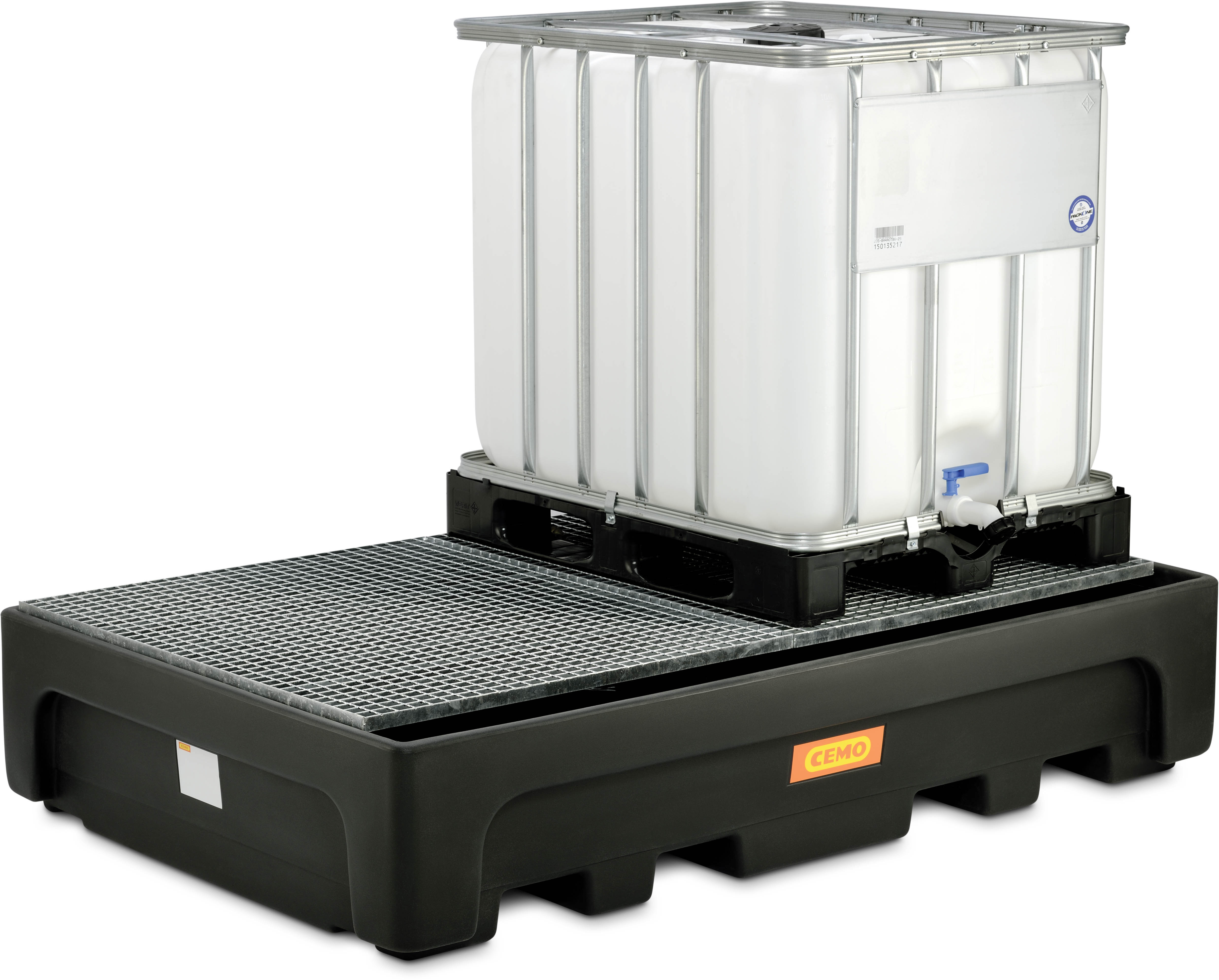 Bac CUBI-PE 1100/2 sans caillebotis CEMO - 10940