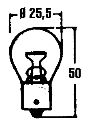  AMPOULE POIRETTE 12V 21/5W 2 FILAMENTS 