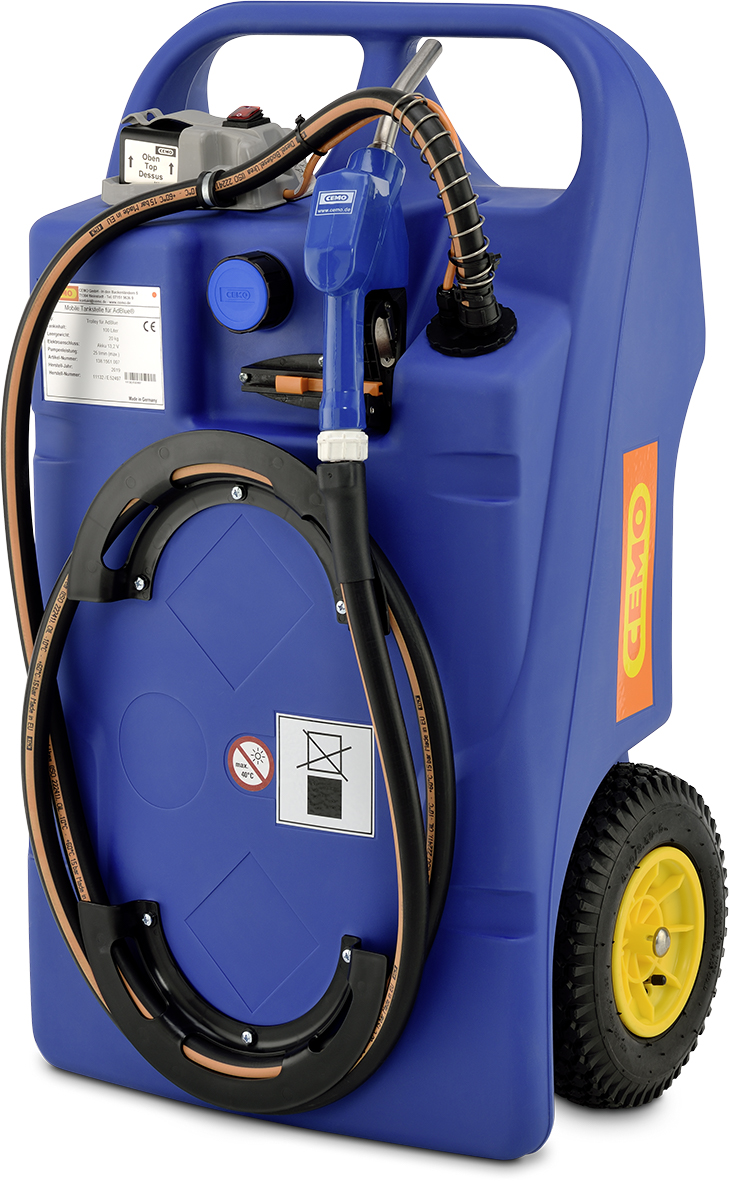 Caddy Ravitailleur pour AdBlue 60, pompe manuelle rotative, pistolet simple CEMO - 11127