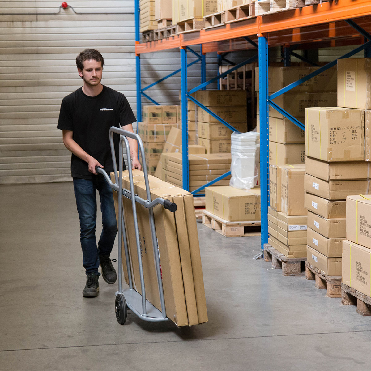 Chariot porte panneaux - roues caoutchouc - MATADOR - 12326