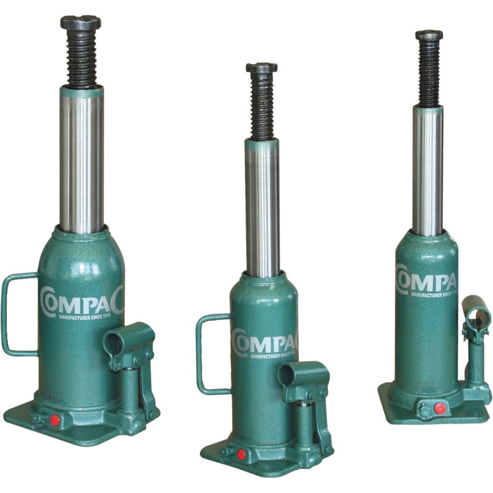 Cric bouteille hydraulique 50T vert COMPAC - 15069