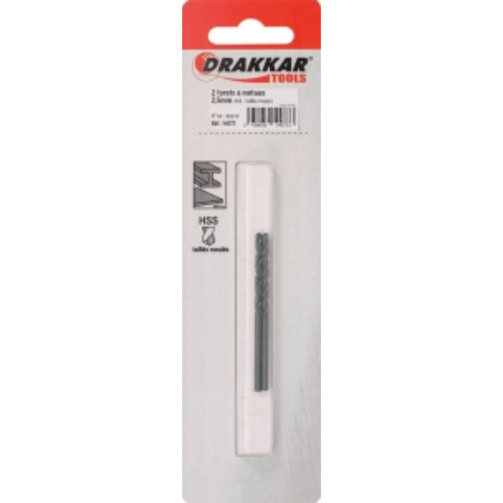 LOT 2 FORETS D.2.5MM - DRAKKAR TOOLS - 14973