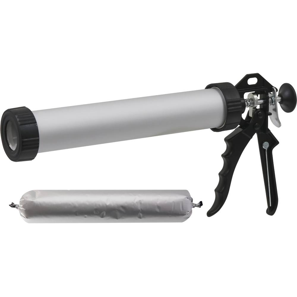 Pistolet à mastic tube métallique pour cartouches et poches 300ml DRAKKAR - 15738