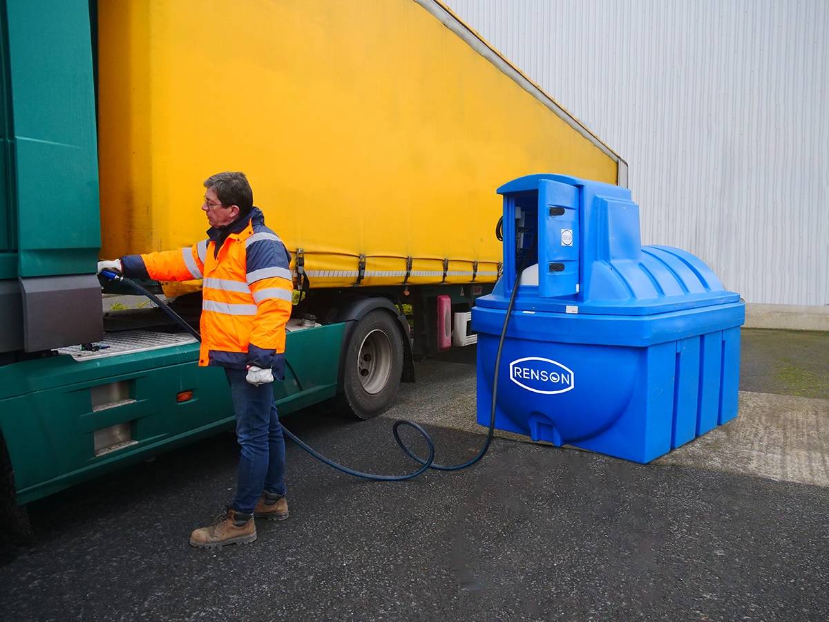 CUVE DE STOCKAGE ADBLUE 2500L POMPE 220V 35L/MIN - RENSON - 159205