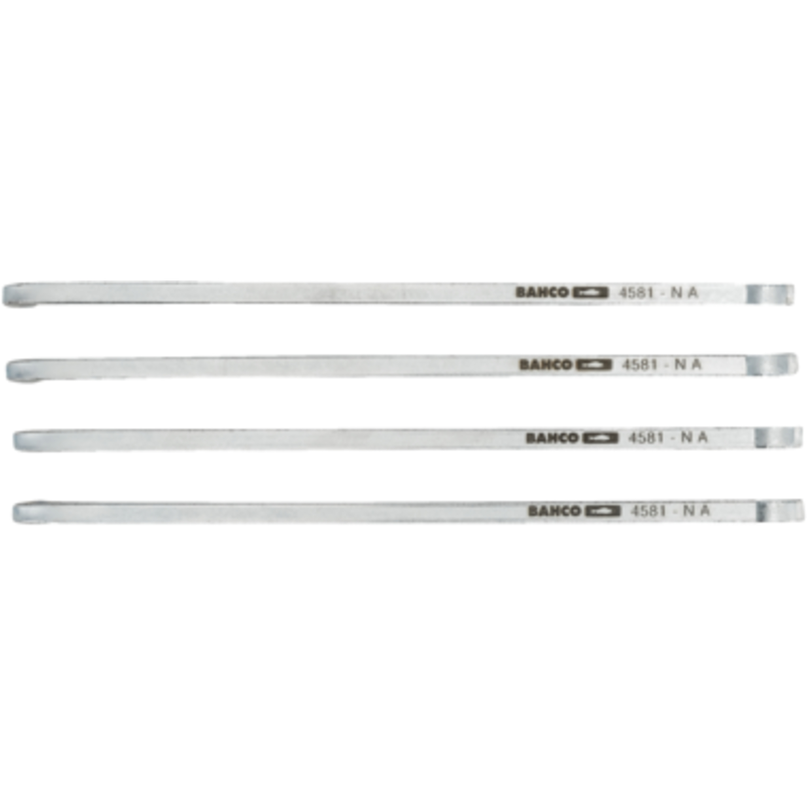 Jeu de griffes de rechange 190 mm pour extracteurs 4583N-1 et 4583N-2 4 pièces acier galvanisé BAHCO - 4583NB