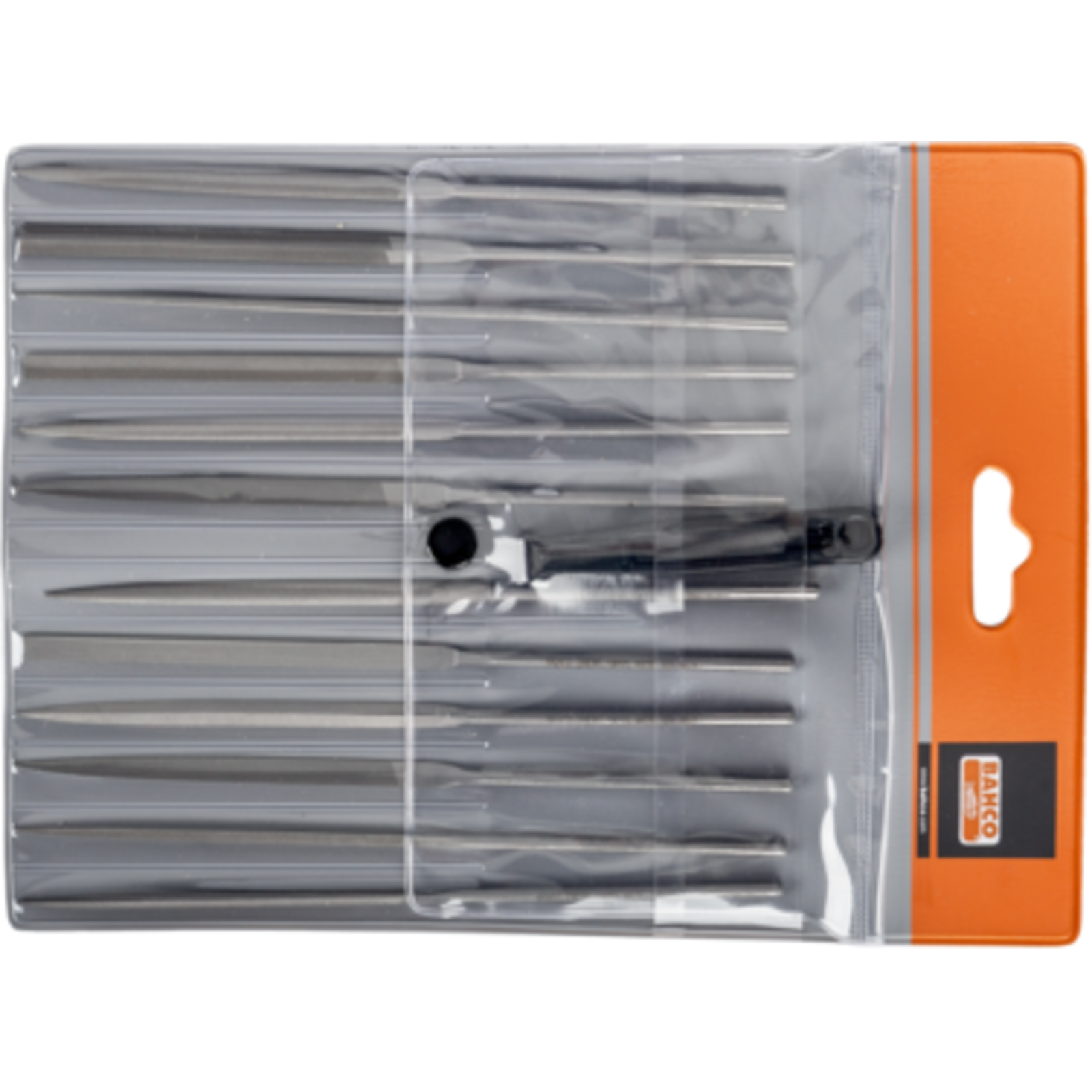 Jeu de limes aiguilles douces 160 mm 12 pièces sans manche avec trousse BAHCO - 2-472-16-2-0