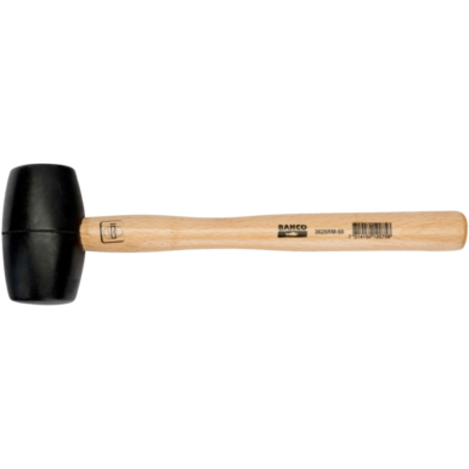 Maillet caoutchouc tête 55 mm manche bois 290 g BAHCO - 3625RM-55