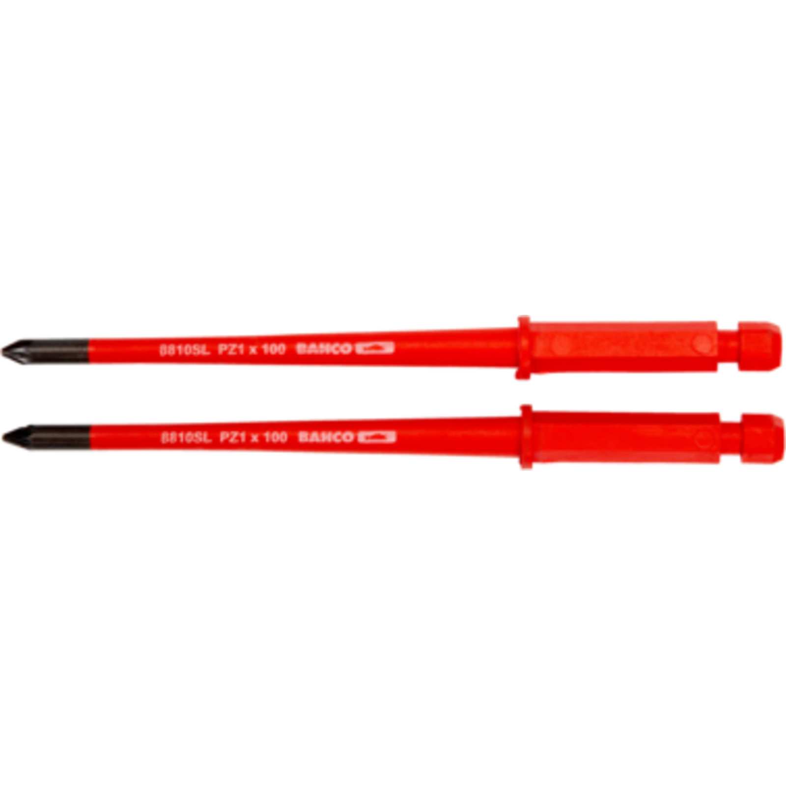 Lame interchangeable isolée Pozidriv PZ2 100 mm 2 pièces pour tournevis cliquet BAHCO - 8820SL-2P