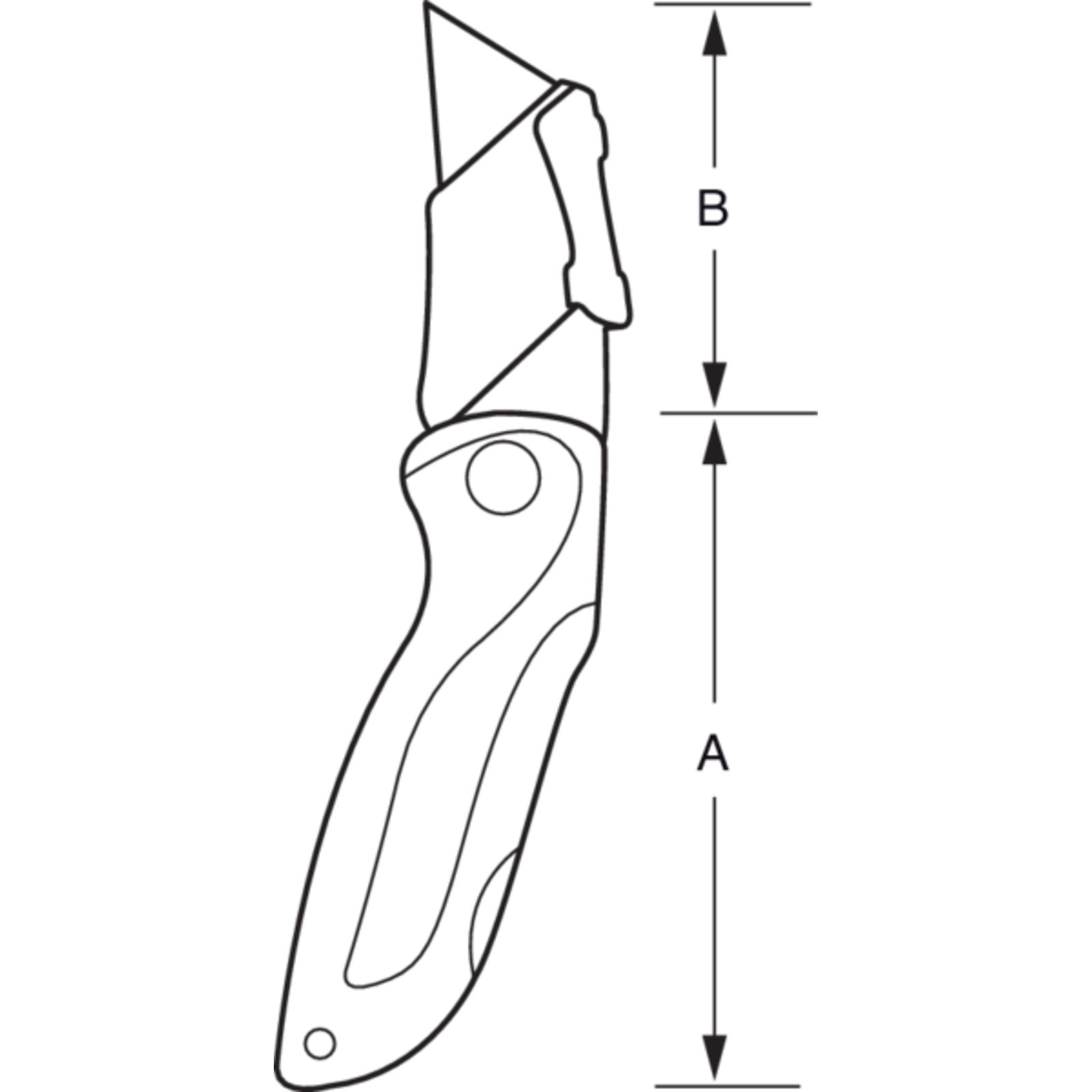Cutter pliable rétractable lame 60 mm poignée aluminium BAHCO - KBSU-01
