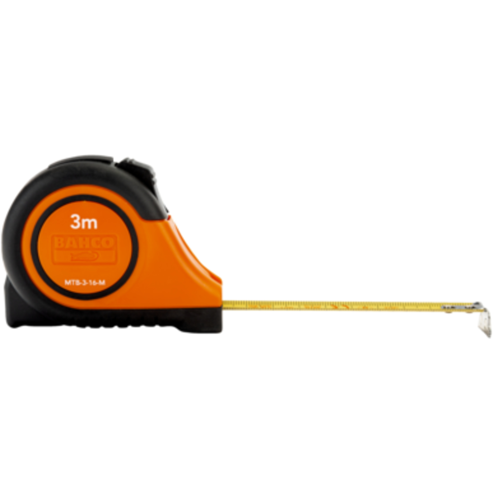 Mètre ruban 5 m 25 mm avec poignée caoutchouc système blocage automatique BAHCO - MTB-5-25