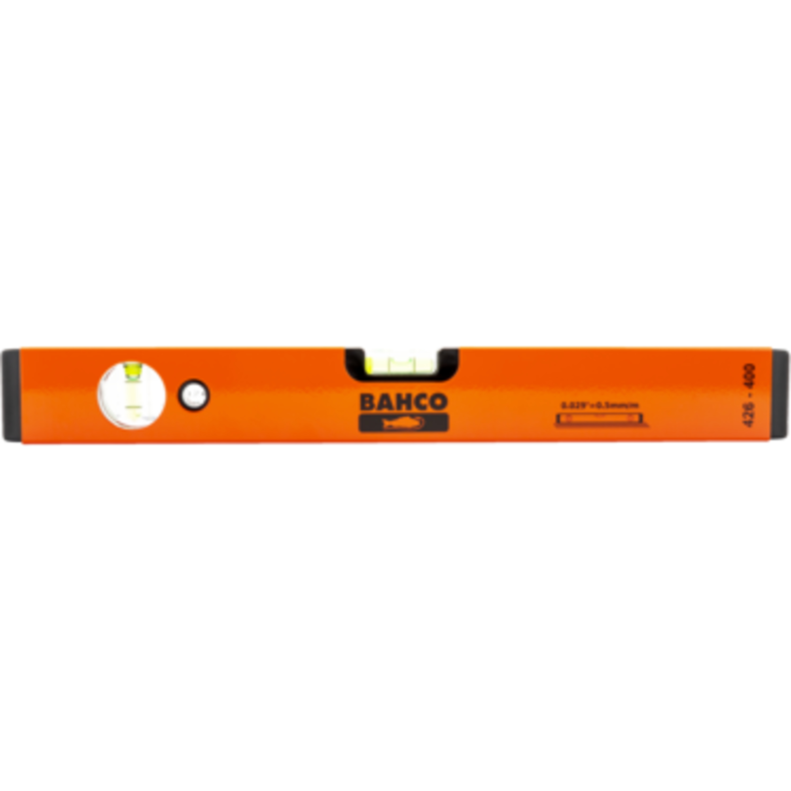 Niveau à bulle aluminium 400 mm 2 fioles rectangulaire BAHCO - 426-400