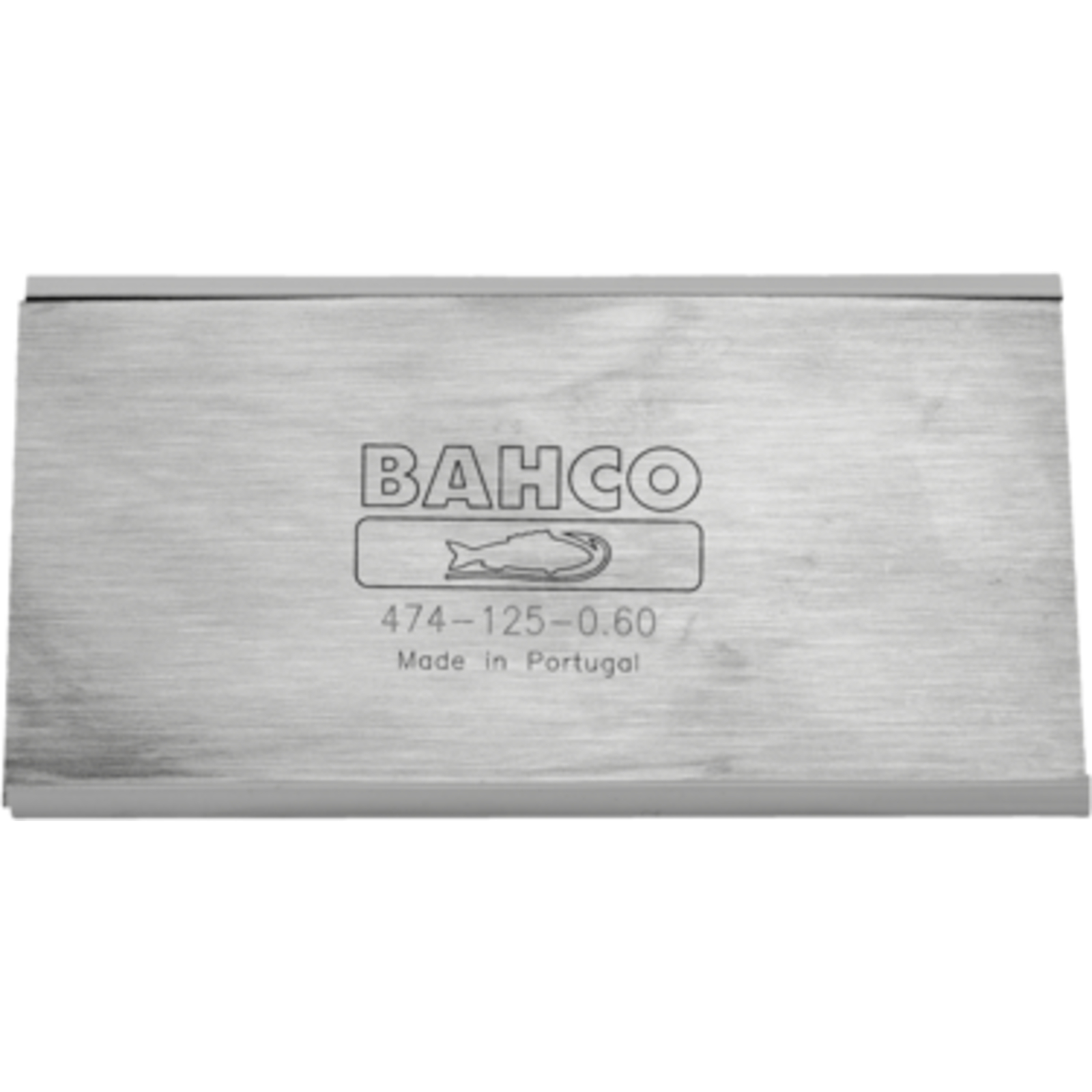 Racloir menuiserie 125 mm lame acier chrome-nickel protection plastique BAHCO - 474-125-0.80