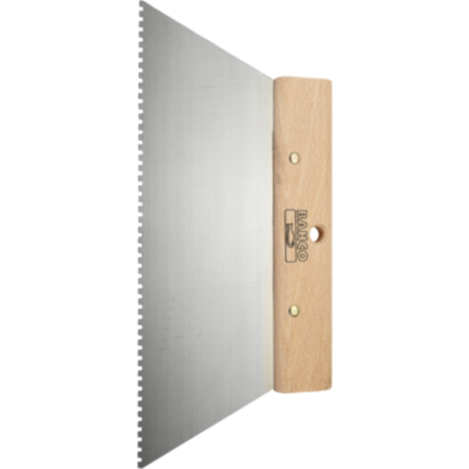 Spatule à encoller denture carrée 130 x 200 mm manche bois avec trou BAHCO - 221302000