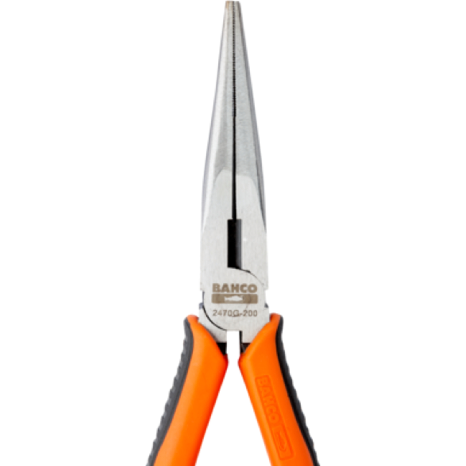 Pince à bec demi-rond 210 mm poignées bimatière finition vernie BAHCO - 2470 G-200