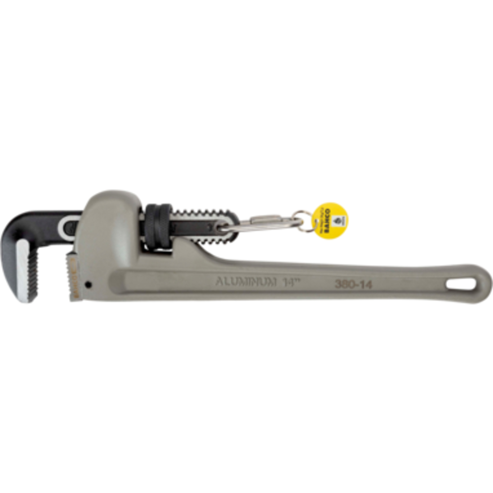 Clé serre-tubes aluminium 354 mm avec mousqueton pour travail en hauteur BAHCO - TAH380-14