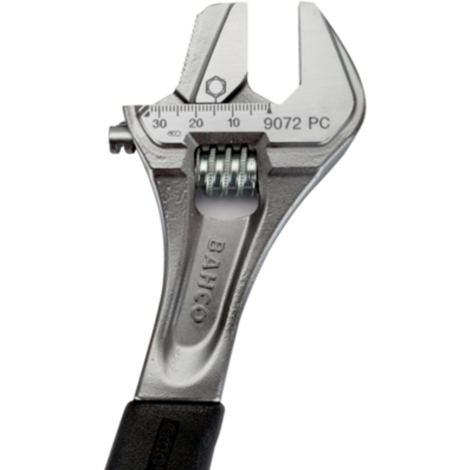 Clé à molette 28 mm mâchoire réversible manche caoutchouc ERGO 208 mm BAHCO - 9071 PC