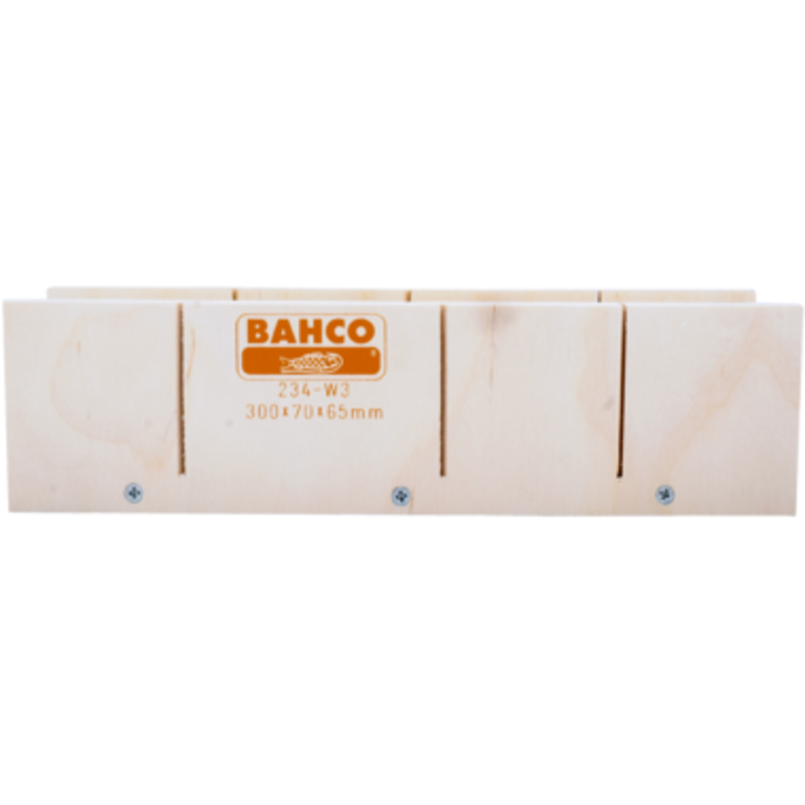 Boîte à onglets bois lamellé 300 x 100 x 80 mm angles 45° 90° 135° gaucher/droitier BAHCO - 234-W3