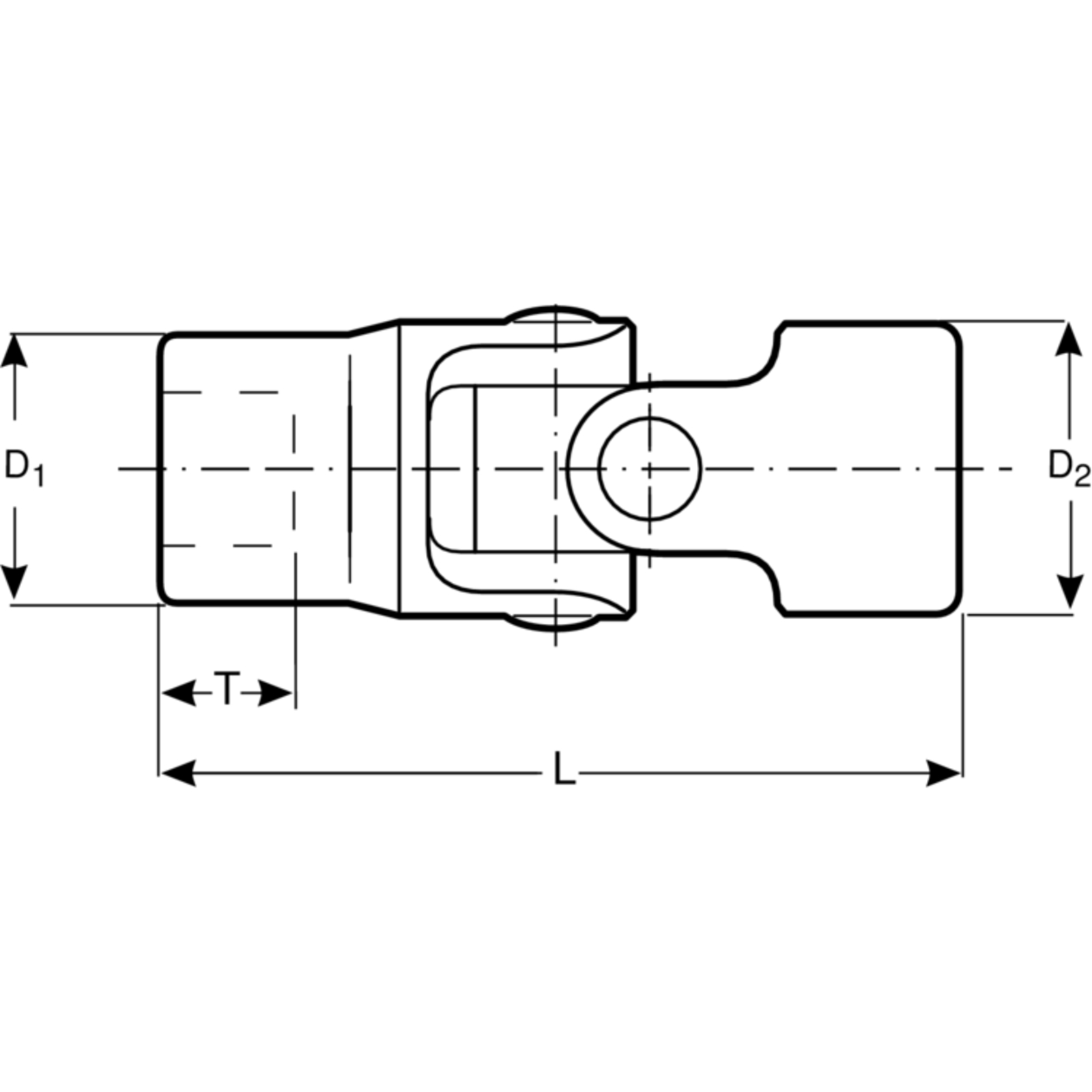 Douille articulée 1/4