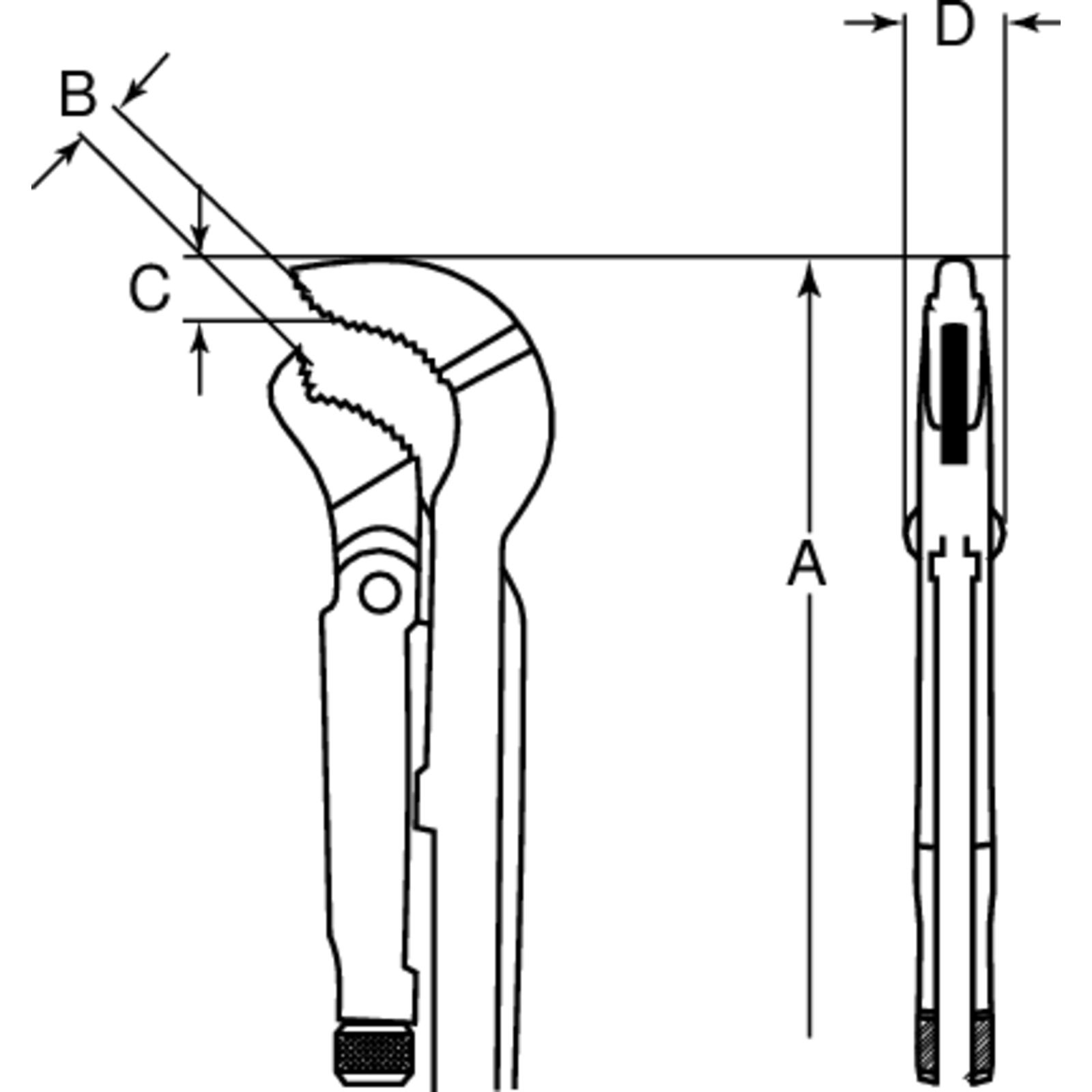 Clé serre-tubes modèle suédois 1-1/2