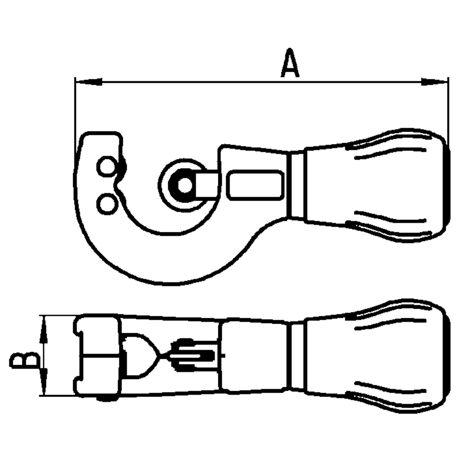 Coupe-tube pour tubes 8-35 mm avec anneau inox 150 mm BAHCO - TAH302-35