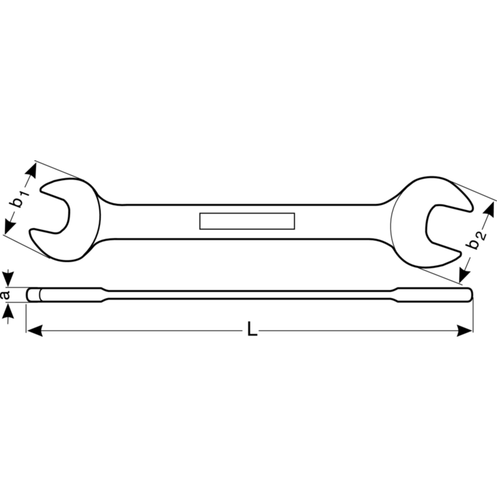 Clé à fourche double antidéflagrante 65x70 mm aluminium bronze 450 mm BAHCO - NS006-6570