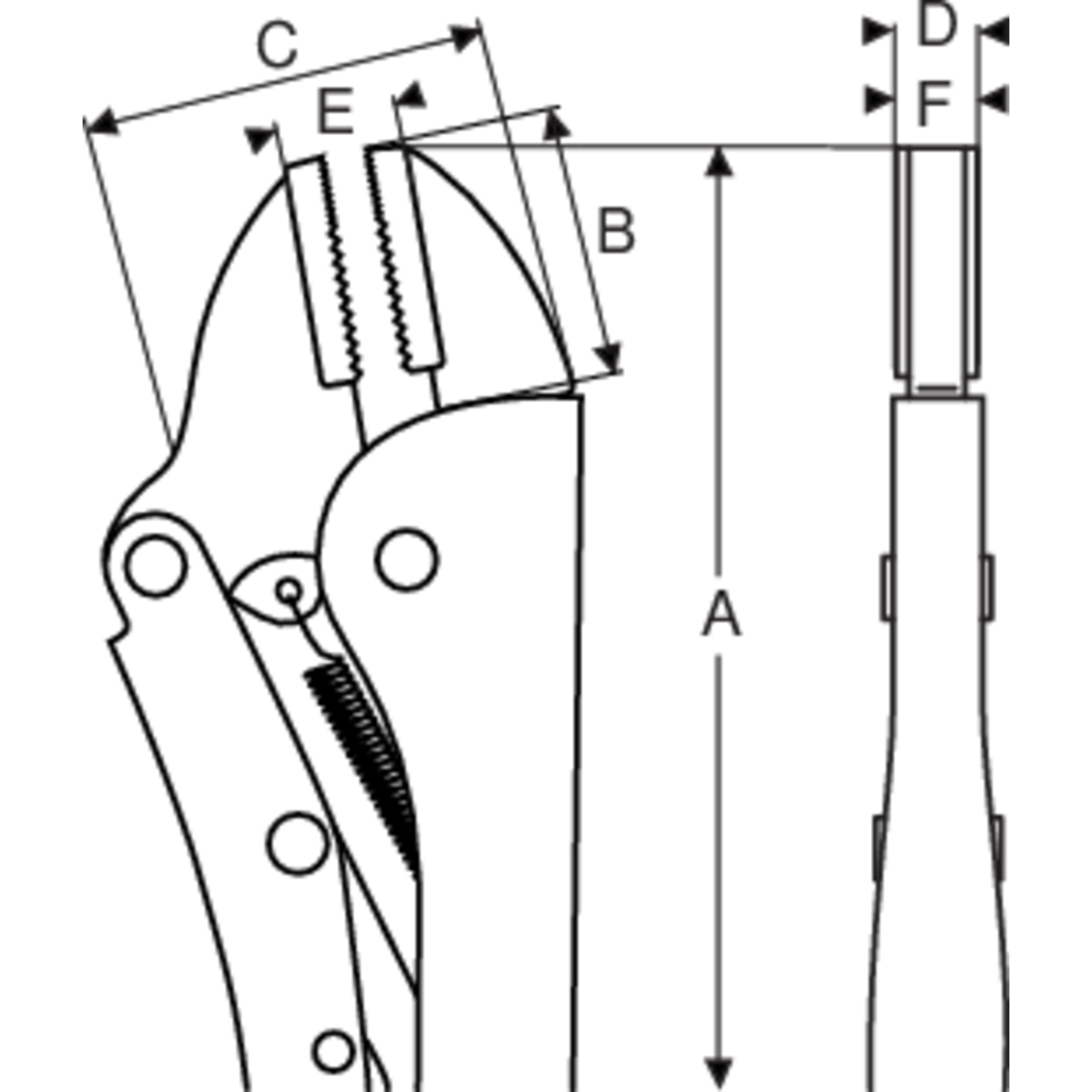 Pince coupe-fil becs droits 135 mm capacité 30-63 mm finition chromée BAHCO - 2958-140