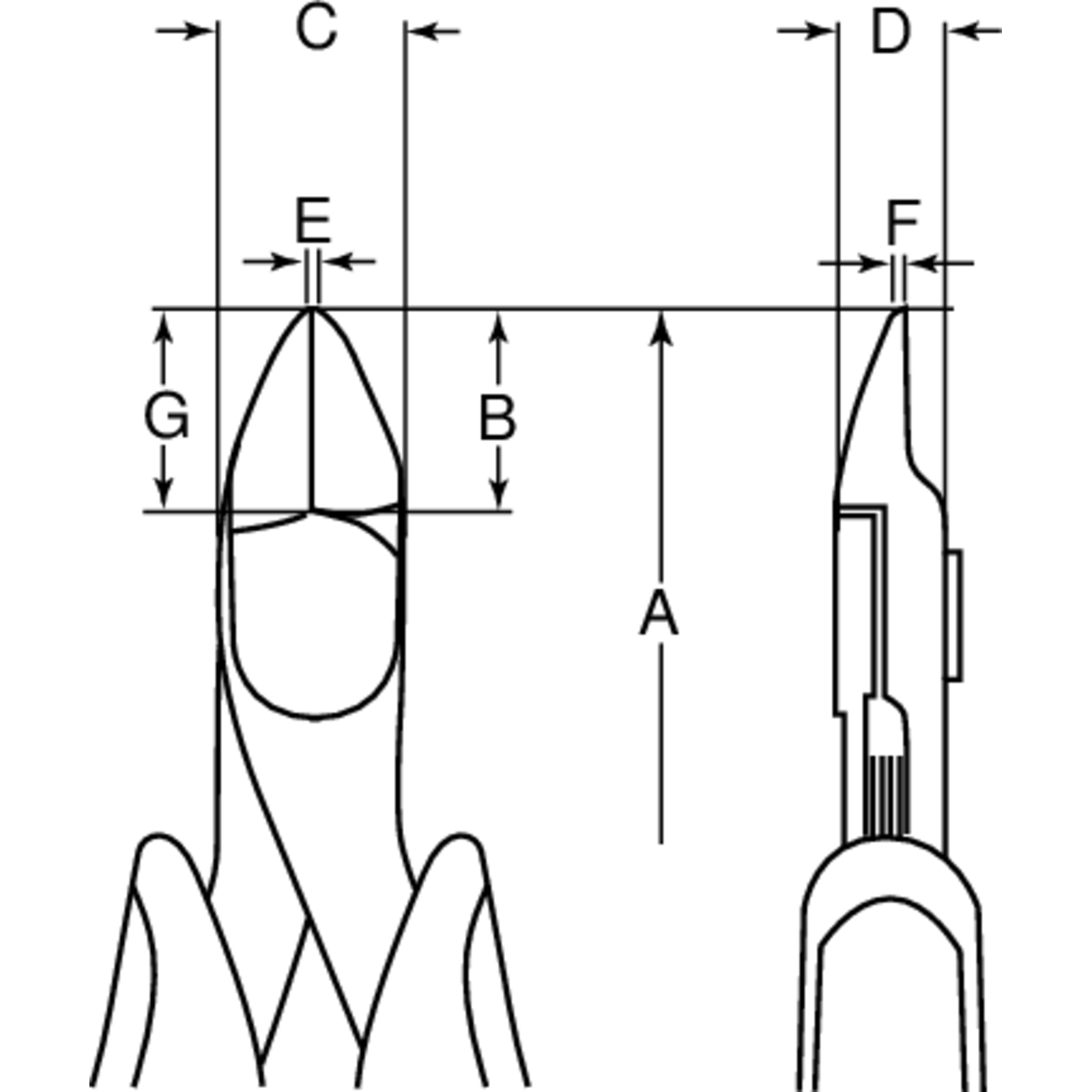 Pince coupante diagonale 120 mm ERGO bi-matière phosphatée BAHCO - 4131