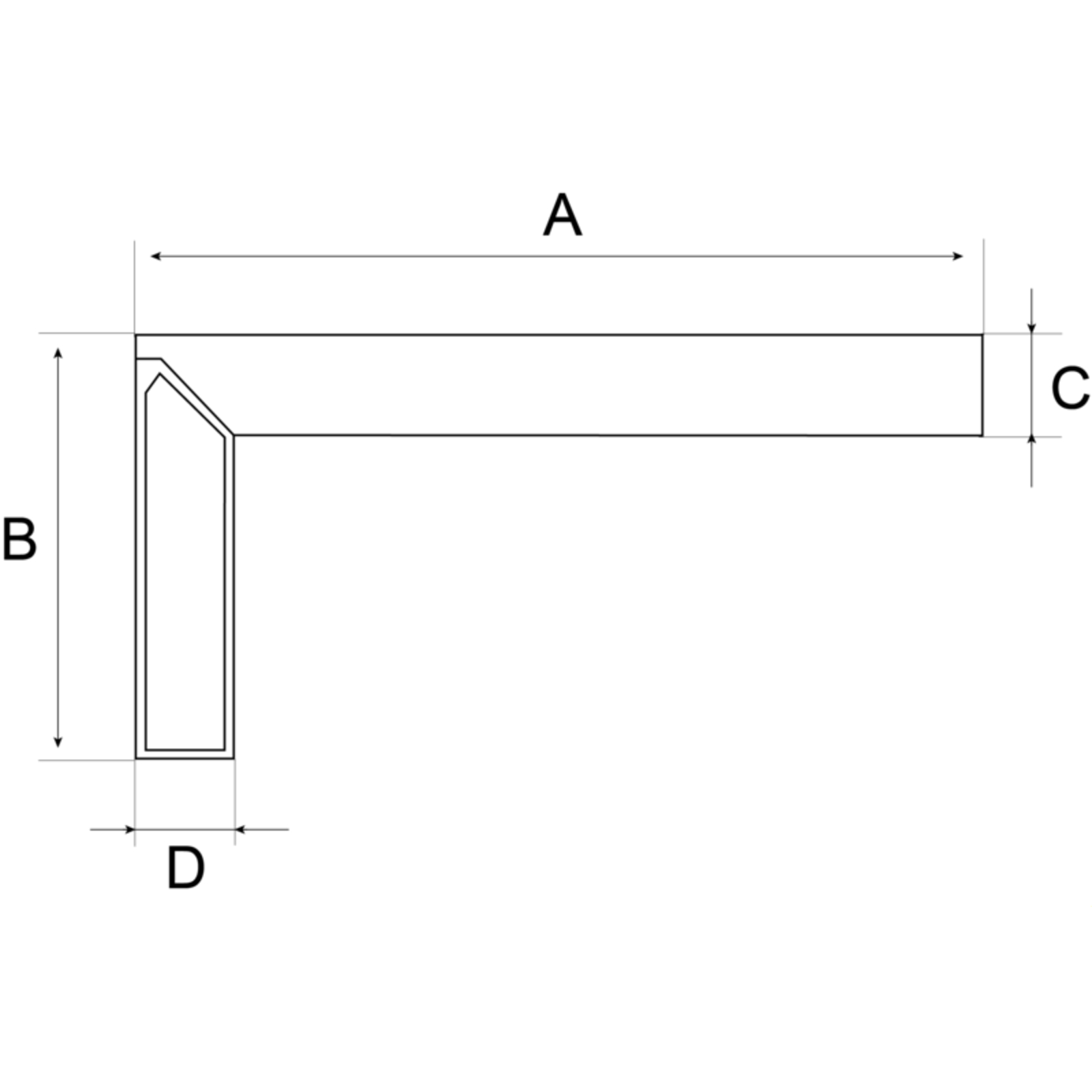 Équerre de précision réglable 1265 mm avec 21 angles pour plâtre BAHCO - AS-1200